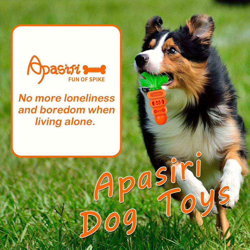 Carrot-Shaped Dog Chew Toy Ideal for Super Chewers
