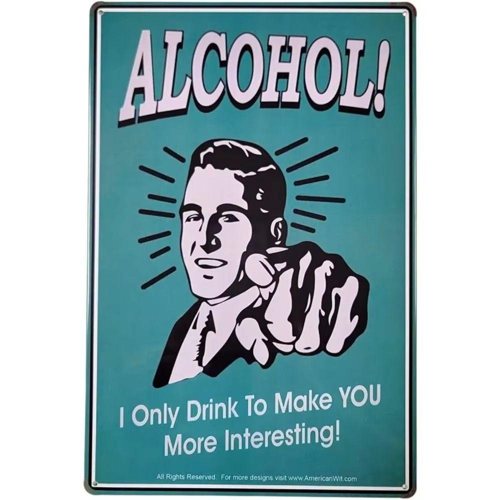 

Metal Wall Decor 20x30 cm Vintage Tin Sign Home Art Hanging Plate