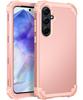 3 In 1 Heavy Rugged Armor Shockproof Case For Samsung Galaxy A13 A04S A14 A54 A15 A35 A55 5G Silicone Lining Plastic Phone Cover