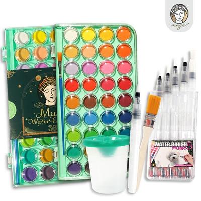 Muse hepsi bir arada set 36 renk katı boya, Kore oyuncak malzemeleri