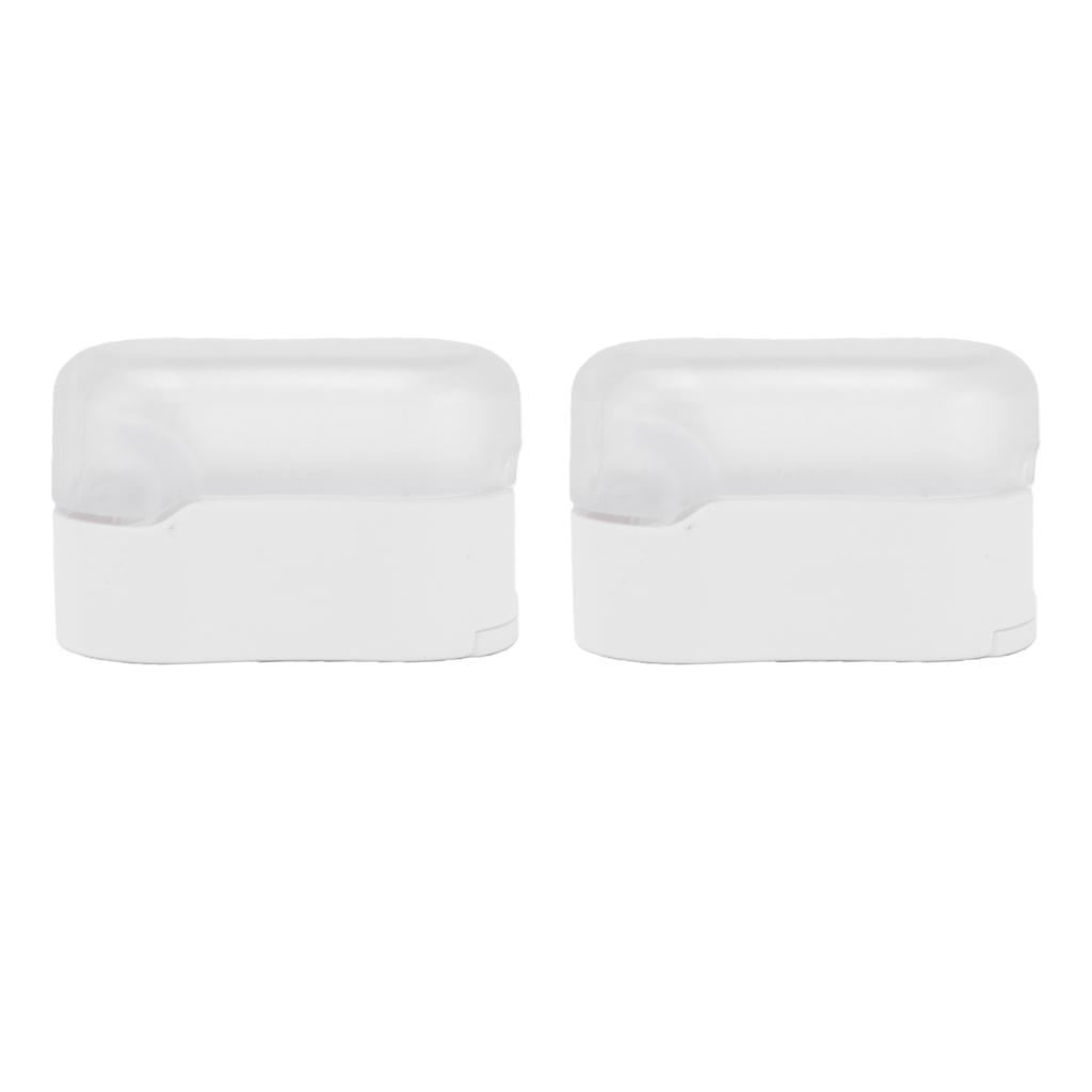 2 Pcs Electric Toothbrush Head Cover Detachable Toothbrush Protector Cap for Travel White