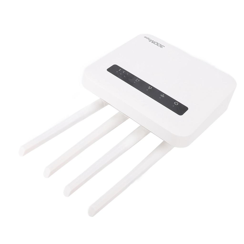 4G LTE Wireless Router with SIM Card Slot Dual Band Unlocked 300Mbps WiFi Hotspot Router 4 Antennas for B1 B3 B7 B8 B20