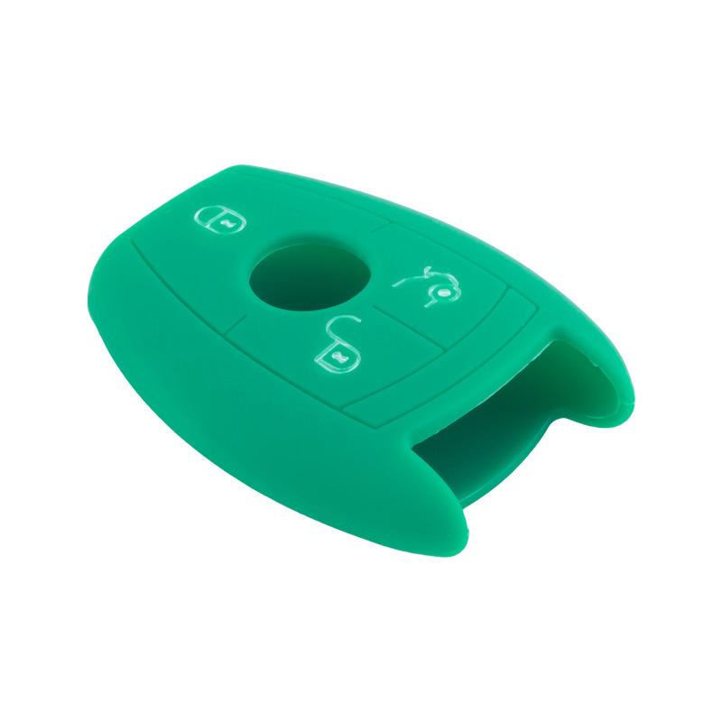 Suitable for Mercedes-Benz C200 Smart 3-button NEC Silicone Key Cover BENZ Soft Key Bag G50 Car Remote Control Protective Cover