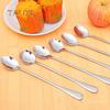 Long Handle Stainless Steel Tea Coffee Spoon Cocktail Ice Cream Soup Spoons Cutlery