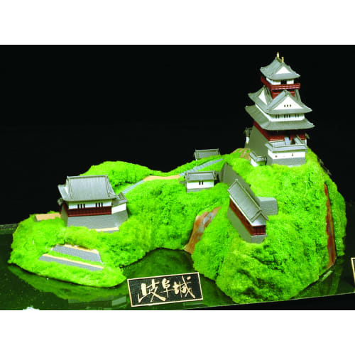 Doyusha 1/350 Japanese Castle Standard Gifu Castle Plastic Model S-27 Molded Color