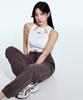 BORN TO WIN Cut-Out Tank Top [Ivory]