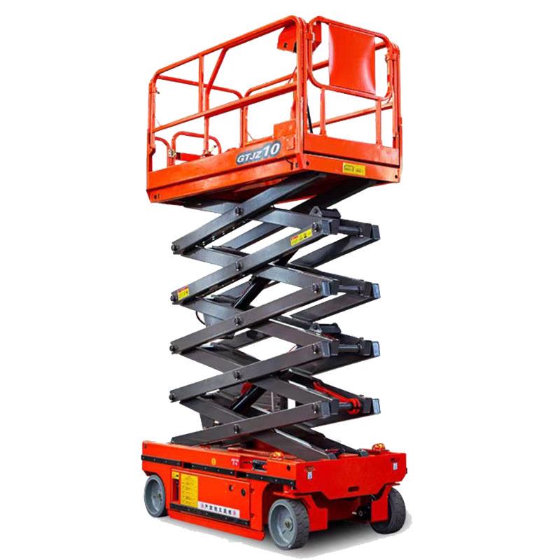 Electric Hydraulic Scissor Lift Platform, 4-14m, Self-Propelled Aerial Work Elevator
