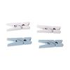 Mini Wooden Clothespins Blue and White 3.5 Cm 26 Pieces