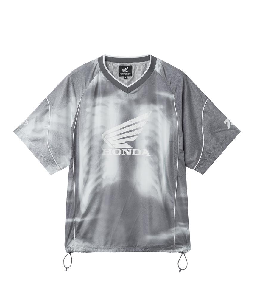PHYPS MOTORCYCLE Nylon X-Ray Racing Short Sleeve Gray