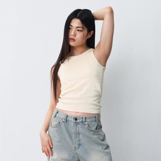 Remove No Bra Wear Easy Bra Sleeveless (Blue/Black/White/Lemon/Oatmeal/Pink)