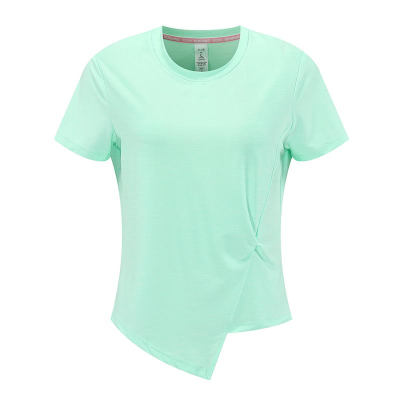 Short-sleeved T-shirt Cut Design Split Hem Top