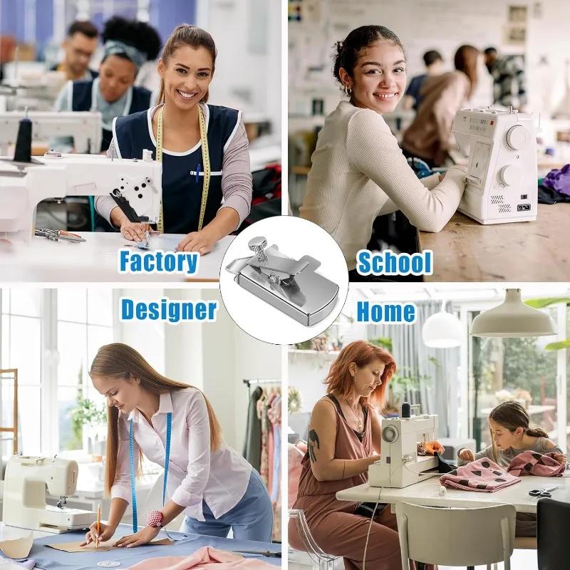 Magnetic Sewing Guide Multifucntional Straight Line Hems Seam Ruler for Sewing Machine Universal Sewing Machine Attachments