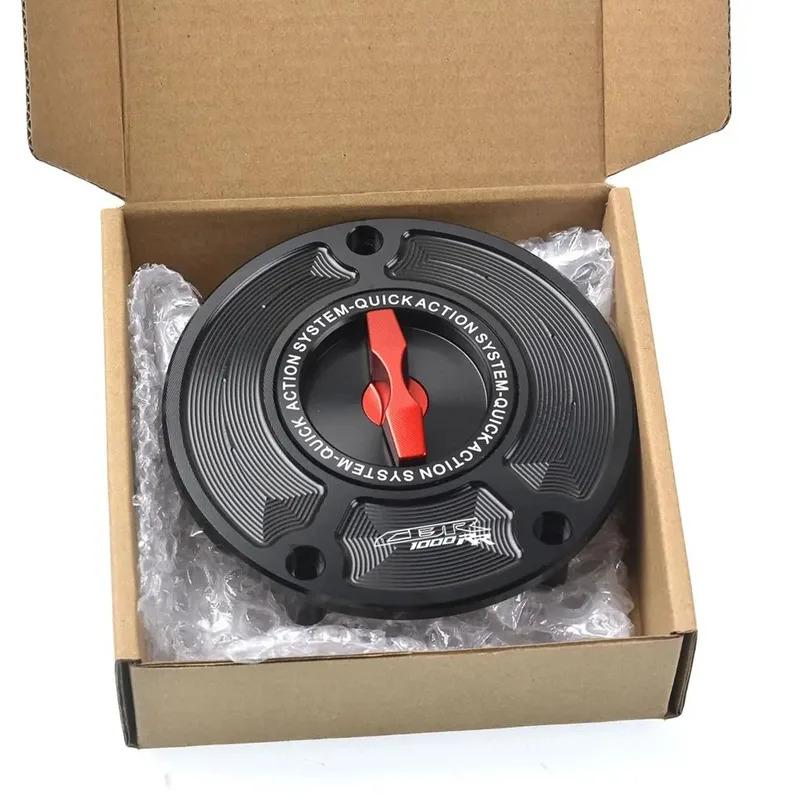 For CBR CBR1000RR ABS 2004-2013 CBR1000RR Fireblade CNC Fuel Gas Tank Cap Cover Aluminum Keyless Motorcycle Accessories