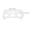 2pcs Egg Storage Box 6 Slots Premium Plastic Reusable Refrigerator Egg Holder Transparent Container Kitchen Fridge Tray