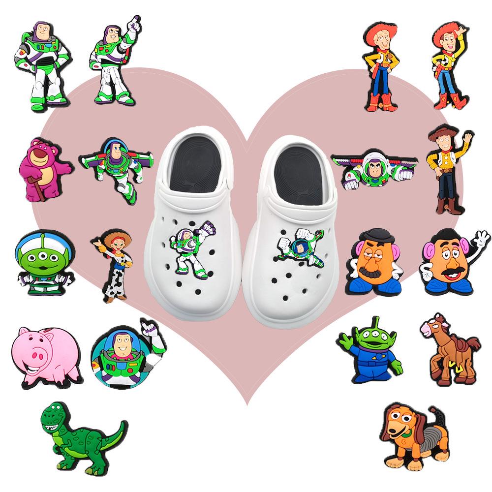 Popular Buzz Lightyear Croc Charms: Cute Cartoon Shoe Accessories, Best Selling Decoration Buckles