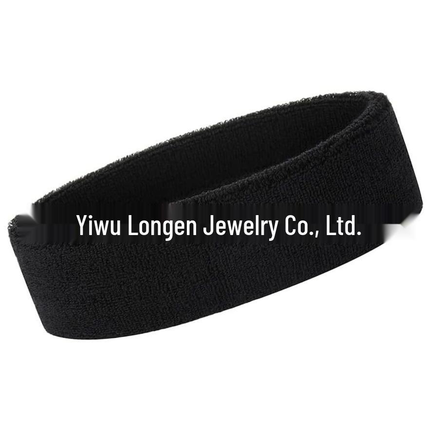 

Унисекс Спортивная повязка на голову, впитывающая пот, для фитнеса и йоги - Модная повязка для волос чёрный