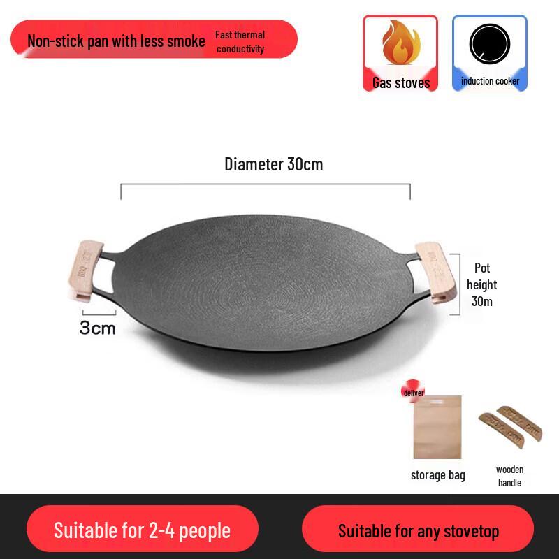 Maifan Stone Multi-Purpose Grill Pan with Lid