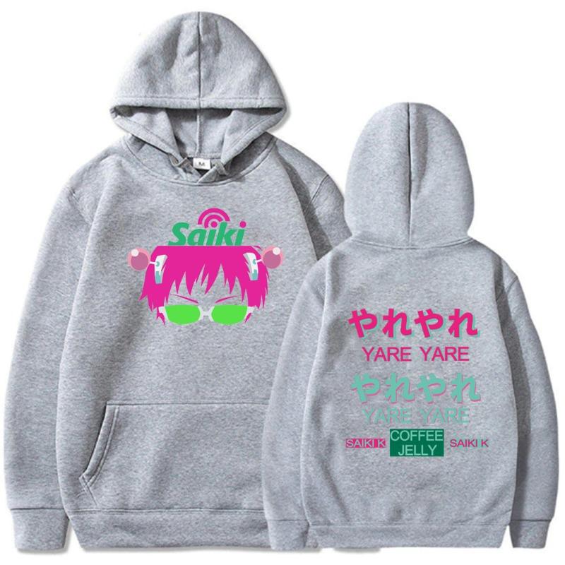 The Disastrous Life of Saiki K Men's Hoodie Vintage Unisex Pullover Men Vintage Graphic Hoody Tops Oversize Clothing