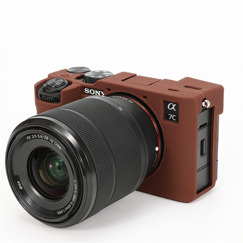 Pro Sony A7C2 Měkké Gumové Silikonové Pouzdro Pro Sony A7CII Alpha 7C II Brnění Kryt Těla Digitálního Fotoaparátu Kůže