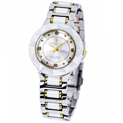 

Джон Харрисон Дж. Керамические часы Harrison с 4 натуральными бриллиантами и заводной головкой с 18-каратным золотым покрытием, CCM-001WH, мужские [Официальный импорт]