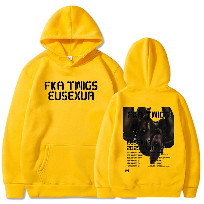 

Худи FKA Twigs Eusexua Tour с длинным рукавом и капюшоном для женщин, уличная одежда, унисекс, удобные свитшоты с принтом 3XL