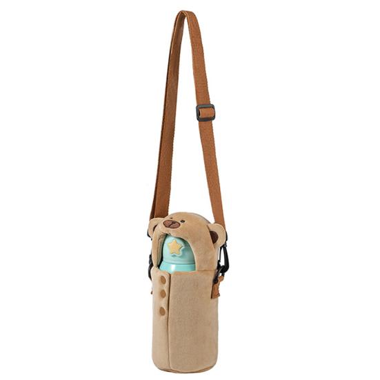 Water Cup Cover with Adjustable Shoulder Strap Water Bottle Rabbit Carrier Bag for Outdoor
