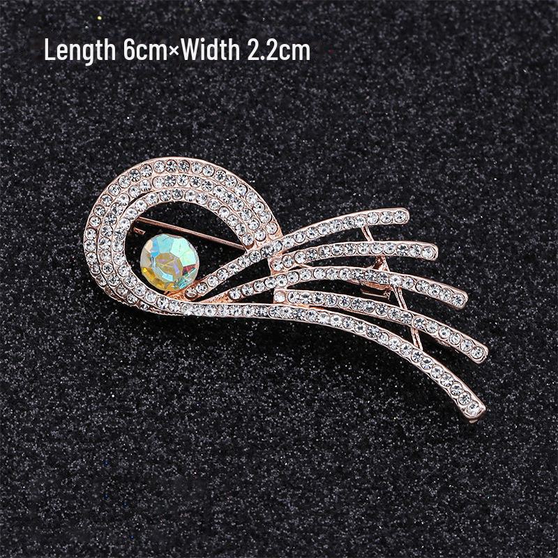 

«Элегантная женская брошь-заявление»: Модная булавка для шарфа или акцента на одежде.