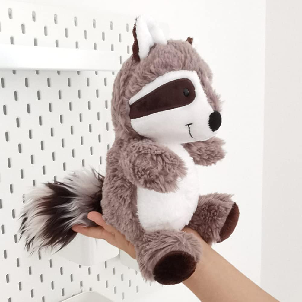 Rocky Plush Raccoon Toy, Gray, 25 cm, Soft Cuddly Stuffed Animal, Kids Gift