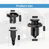 Honda 20Pcs Fender Liner Clips, 10mm Black Nylon Push-Type Retainer Clips for CR-V, Accord, Civic, Acura 91503-SZ3-003