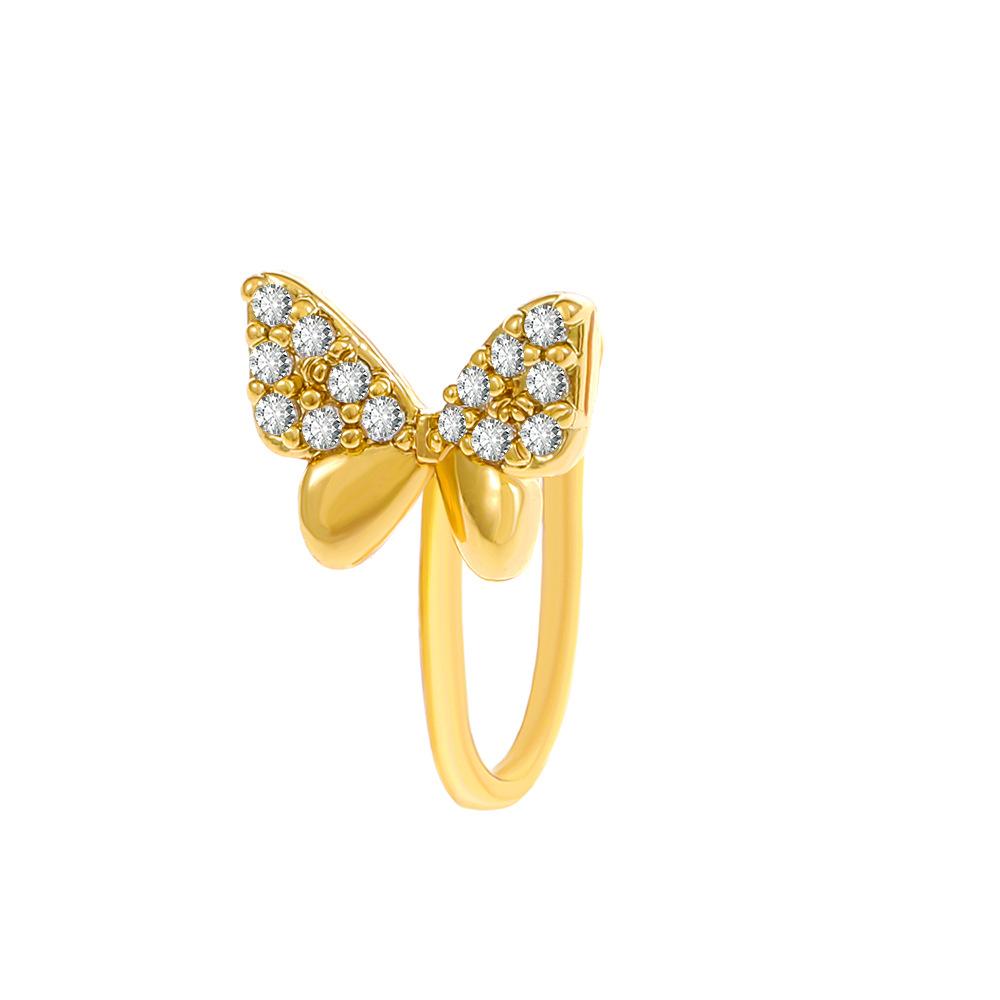 Non Perforated U-Shaped Nose Clip Copper Inlaid Zircon Star Shaped Heart Crown Nose Ring Nose Decoration Puncture Decoration