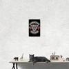 Shovelhead Legendz 1965 Metal Wall Art Red Flame Garage Decor Legends Never Die Sign