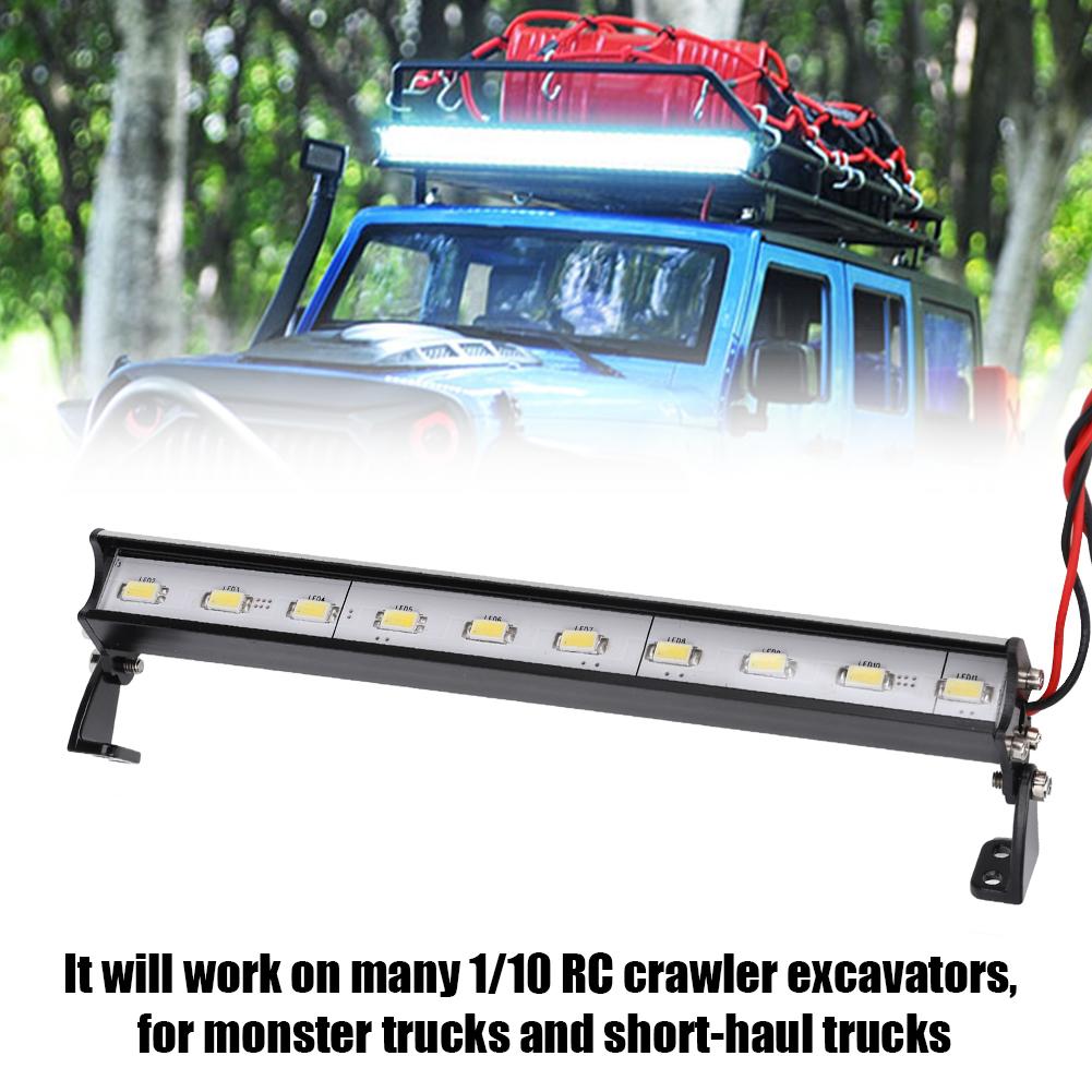 Remote Vehicle Accessory 135mm Universal High Brightness 10 LED 1/10 Model Car Roof Light