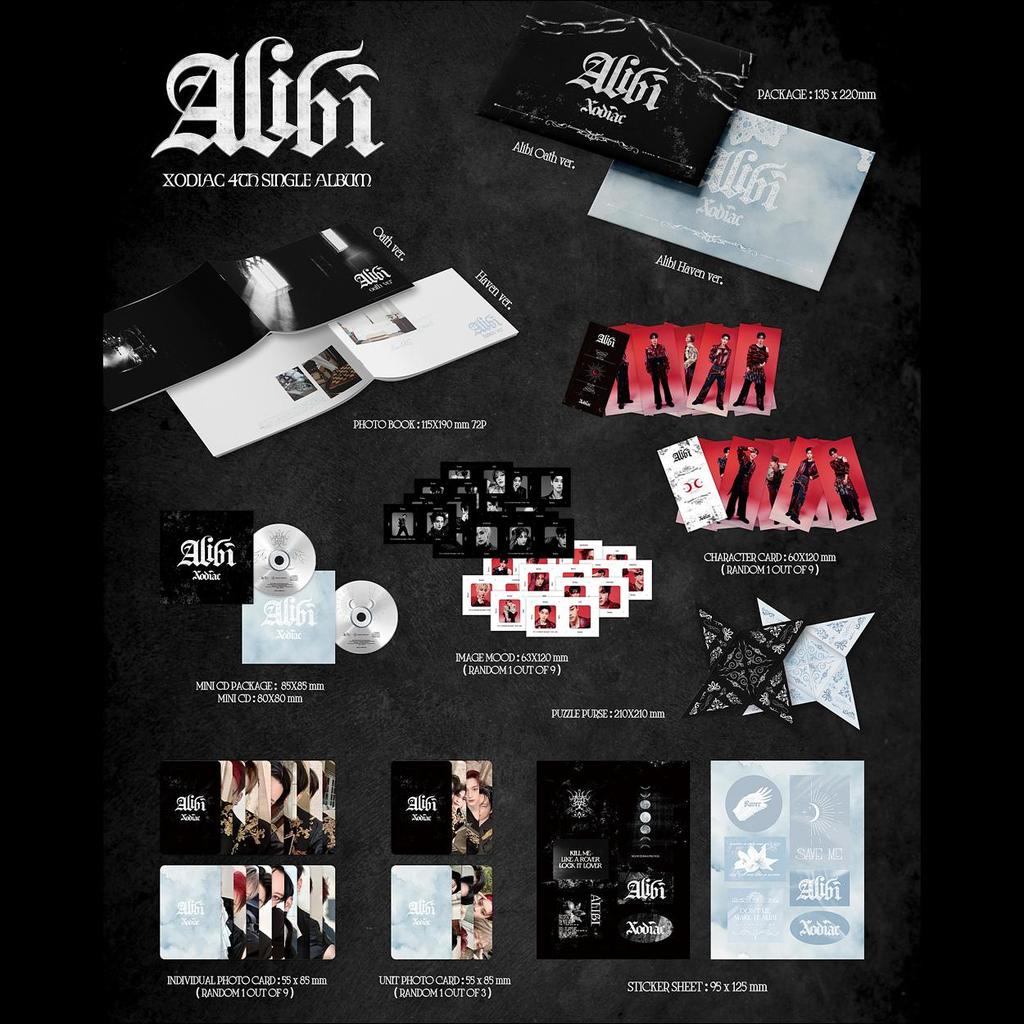 XODIAC [Alibi] 4th Single Album + Free Gift