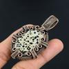Dalmation Jasper Pendant, Handmade Gemstone Jewelry, 999 Copper Wire Wrapped Pendant Jewelry, Brand New Pendant Gifts For Mom