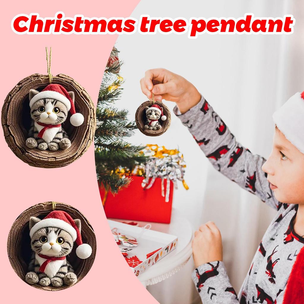 2D Acryl Tier Weihnachtsdekoration Weihnachtsbaum Anhänger