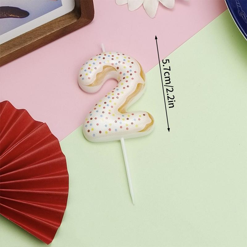 Kawaii Number Candles Digital Candle Cute Paw Top of the Cake Cute Cake Toppers Birthday Party Decoration Baby Shower Supplies