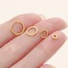 10/20 Stück/Packung 14K/18K Goldfarben Beschichtetes Messing Offene Biegeringe Sprengringe Verbinder für Schmuck Halsketten Herstellung Zubehör
