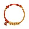 2026 Zodiac Year Five Emperors Coin Bracelet: Hand-woven Red String for Men & Women - Horse Year Edition, Cultural Creative Scenic Spot Souvenir