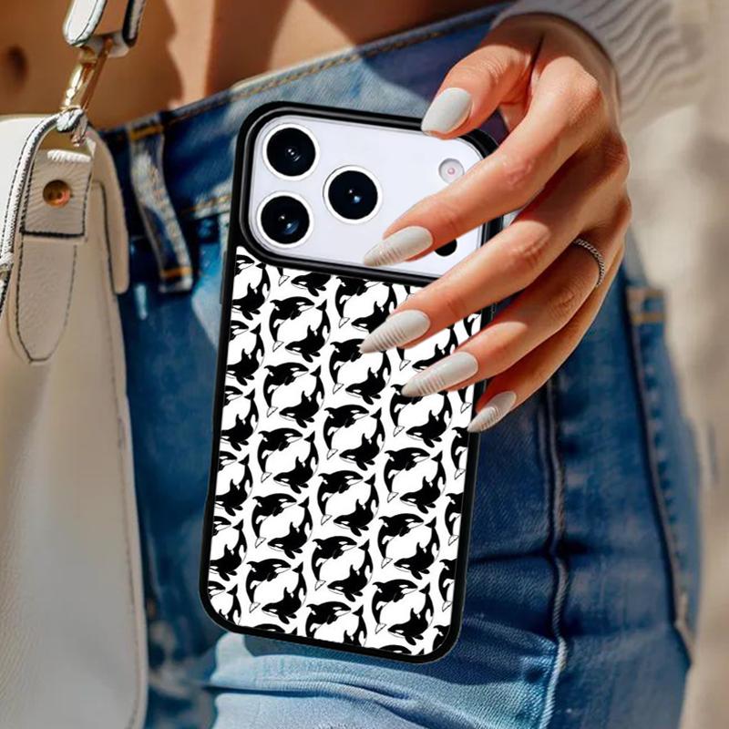 Orcas Whale Phone Case For iPhone 17 Air 14 15 13 12 Max Cover For Apple 16e 11 Pro Max Plus Coque