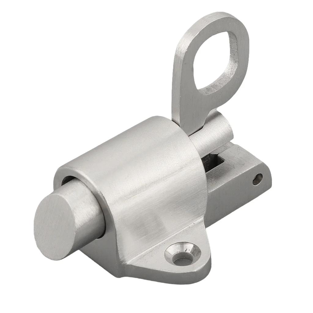 Șurub cu închidere automată pentru ușă cu arc, zăvor din oțel inoxidabil, blocare antifurt, zăvor automat pentru fereastră, blocare de securitate