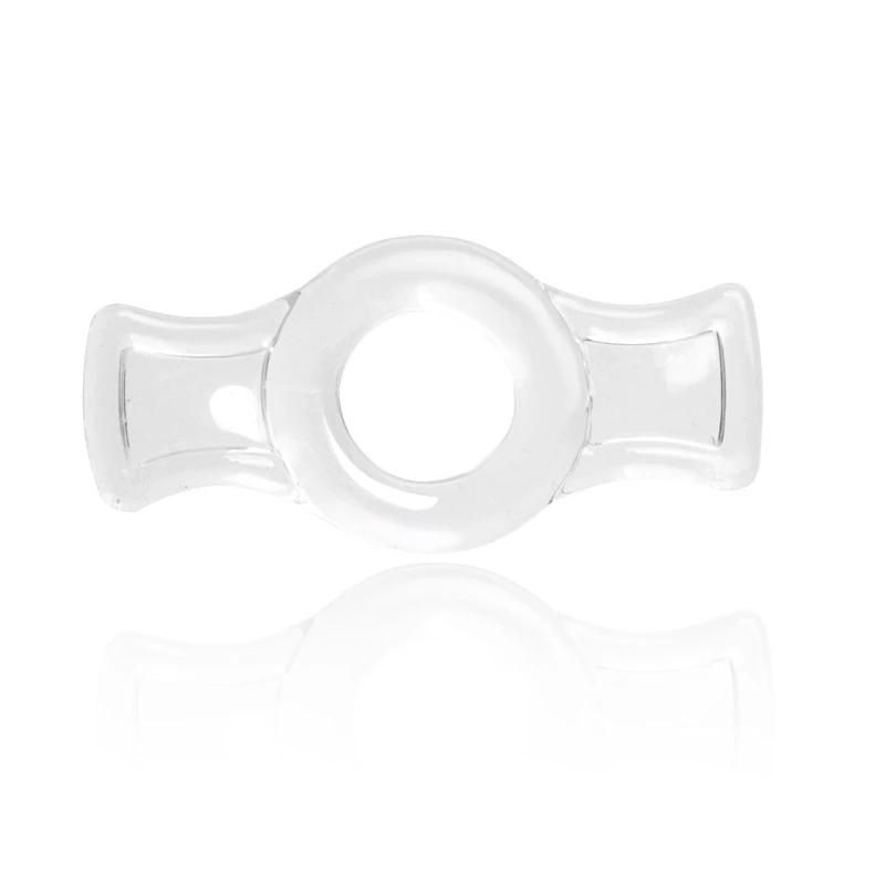 Male 4pcs 1 Set Penis Lock Cock Ring Bondage Penis Erection Ring Delay Ejaculation Enlargement Ball Stretcher