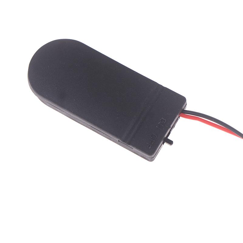 10Pcs For Cr2032 Button Coin Cell Battery Holder Case Cover With On-Off Switch+10/15Cm Leads Wire Battery Box Dual Slots