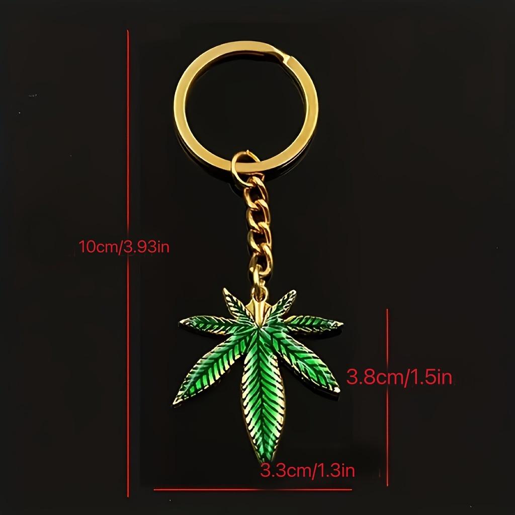 Green Leaf Keychain Fashion And Simple Popular Key Ring Accessory Perfect Handmade Anniversary Pendant For Women