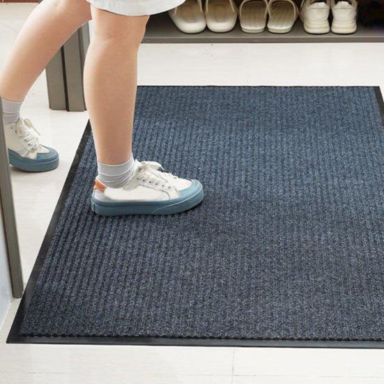 Heavy-Duty Doormat Absorbent Entrance Rug Floor Mat with Waterproof Rubber Backing Non-Slip Mud Dirt Catcher Commercial Doormat