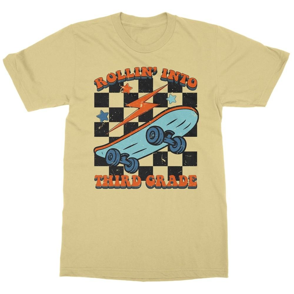 Rollin  Into 3rd Grade - Back to School Funny Retro Unisex T-Shirt Unisex T-Shirt S