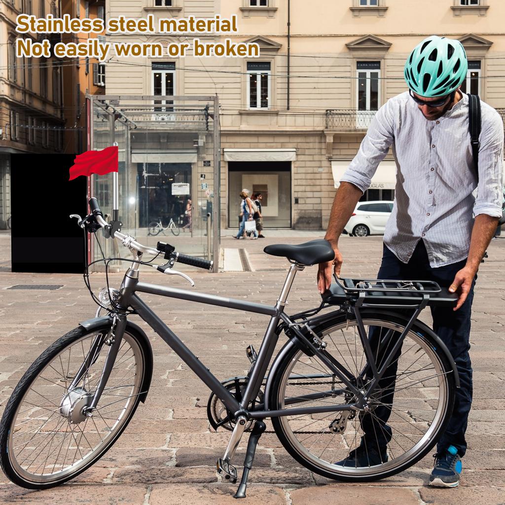 2 st Motorcykel Flaggstång Universell Teleskopisk Mountainbike Flaggstång Utomhus Cykling Motorcykel Bagagehållare Flagghylla