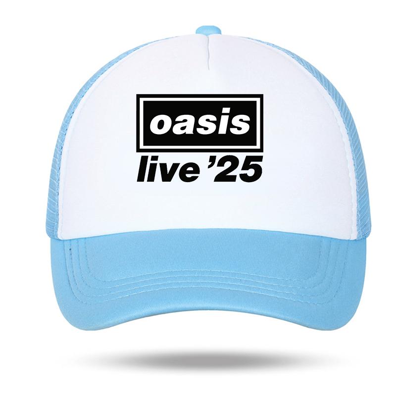 OAsis Printed Mesh Summer Baseball Cap Men Women Party Music Outdoor Fashion Gorros  Sports Breathable Outdoor Sports  Hat