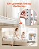 Toddler Bed Rail, Kids Beds Guard Rail with Reinforced Iron Pipe and Oxford Cloth, Adjustable Height Bed Side Railing, Portable Guard Bumper Barrier