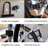 Bicycle U Lock Anti-theft Heavy Duty Bicycle Locks MTB Road Bike Wheel Lock With KeyMotorcycle Scooter Cycling Accessories