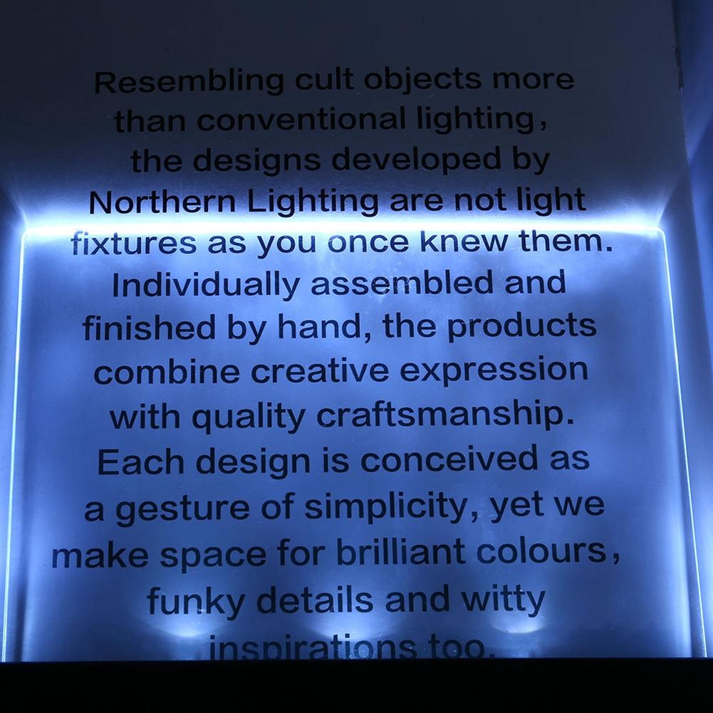 Innovative LED Flat Plate Book Reading Night Light Portable Eyes Protective Desk Lamp for Family Bedroom
